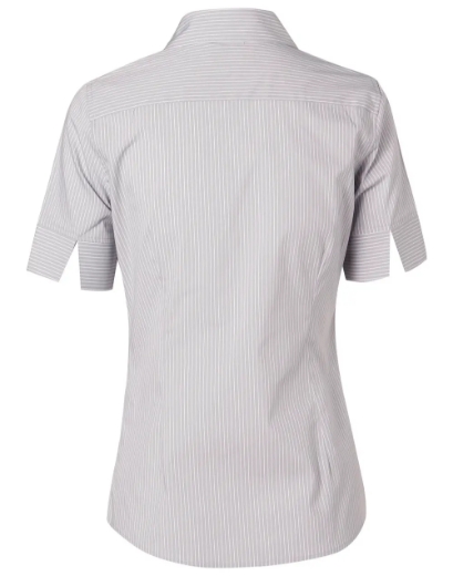 Picture of Winning Spirit, Ladies Ticking Stripe S/S Shirt